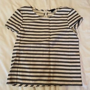 Theory Striped Summer Shell Shirt, 0